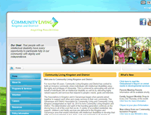 Tablet Screenshot of communitylivingkingston.org